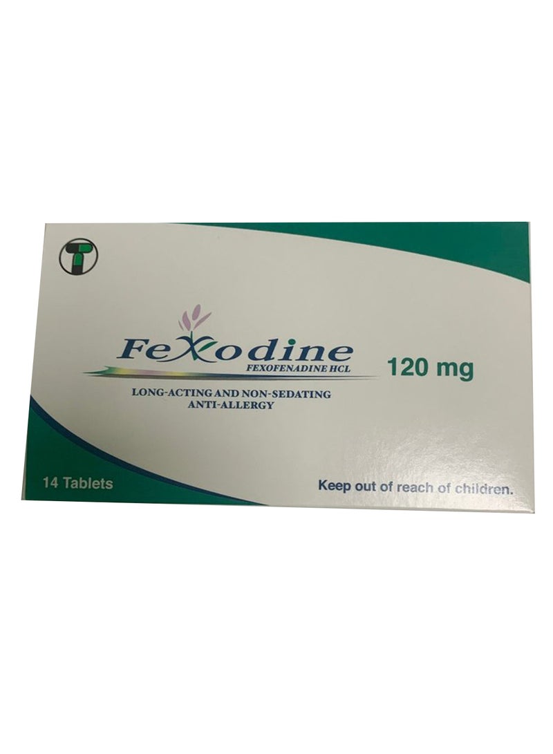Fexodine 120Mg 
Tablets,14'S