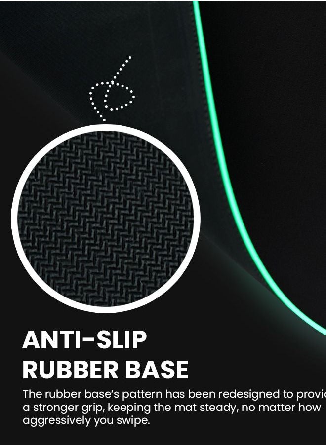 VMAX RGB LED Gaming Desk Pad Mouse Pad with 14 Modes Large Glow RGB LED Anti-Slip Rubber Base Extended Mouse Pad Desk Mat Pad Rgb Mouse Pad RGB Gaming Mouse Pad Rgb Desk pad for Computer with USB