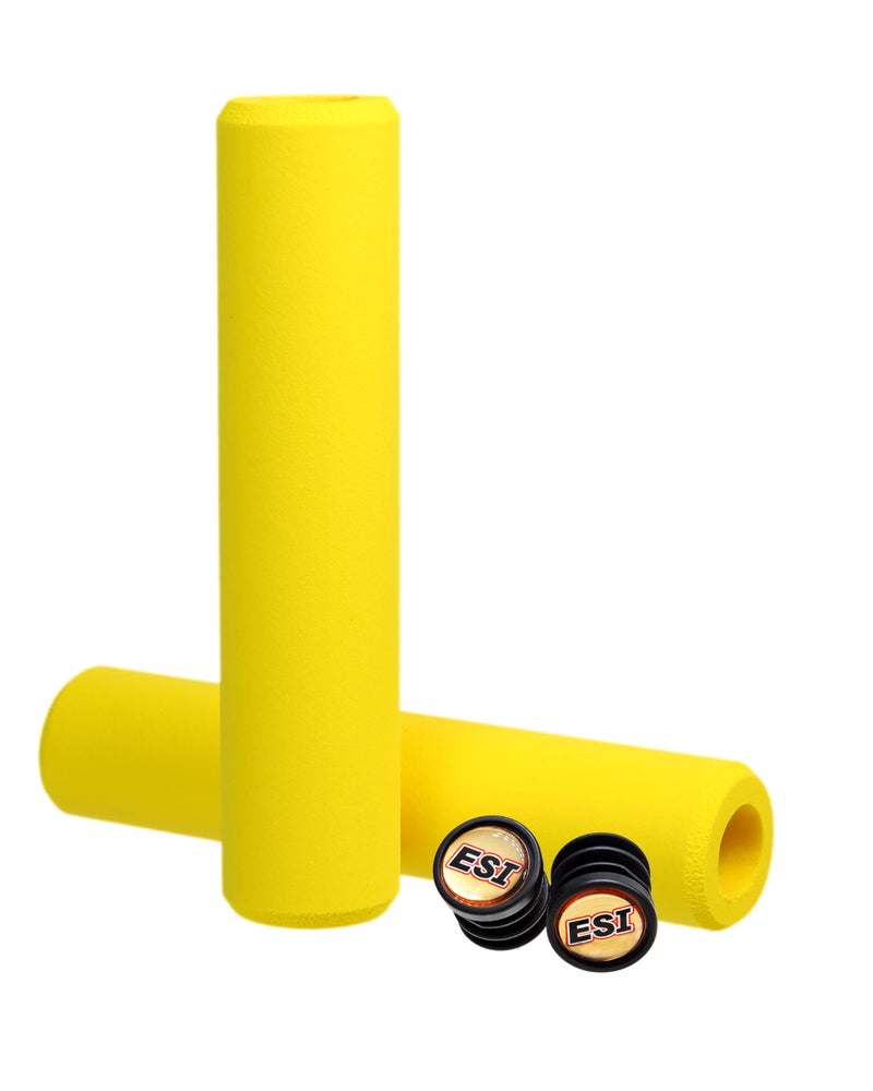 Esi Grips Chunky - Silicone Mtb Grips - Ultimate Comfort And Control For Mountain Bikers And E-Bike Riders  Durable Bicycle Handlebar Grips For A Smooth Ride (Yellow) - Image 1