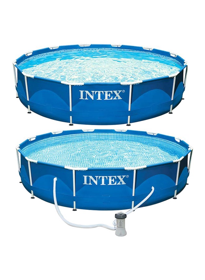 INTEX Metal Frame Pool Set 144x30inch - Image 1