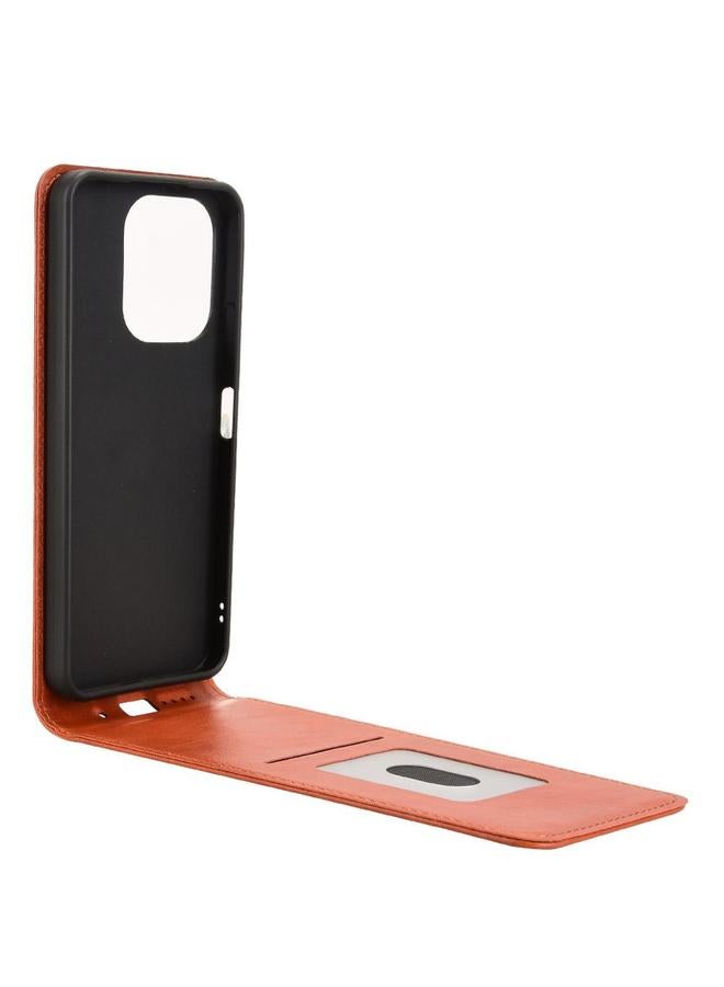 S-TOP Case For Redmi 13 4G / Note 13R 5G Magnetic Vertical Flip Leather Phone Case - Image 3