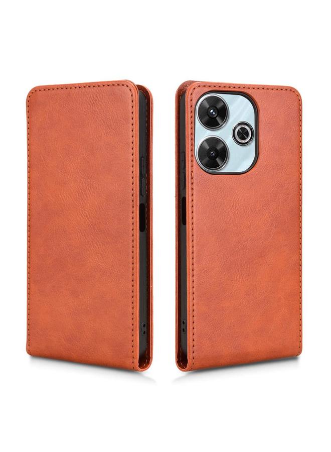 S-TOP Case For Redmi 13 4G / Note 13R 5G Magnetic Vertical Flip Leather Phone Case - Image 2