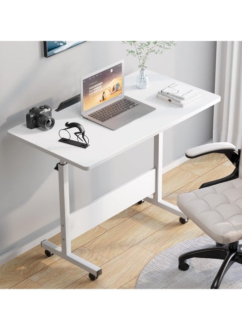 Computer Desk, Portable Desk Game Table, Modern Design Standing Desk, Bedside Table Mobile Lifting Table, Home on Wheels