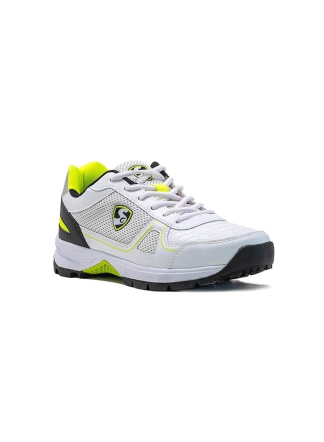 SG SG Scorer 6.0 Cricket Shoes, Designed to Elevate Your Game to New Heights Power, Precision, and Comfort White/Black/Lime No 8 - Image 1