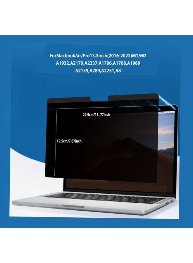 Anti Peep Privacy Screen Protector For Macbook Air 13.3 Inch 2018 2021 M1 Model - Image 1
