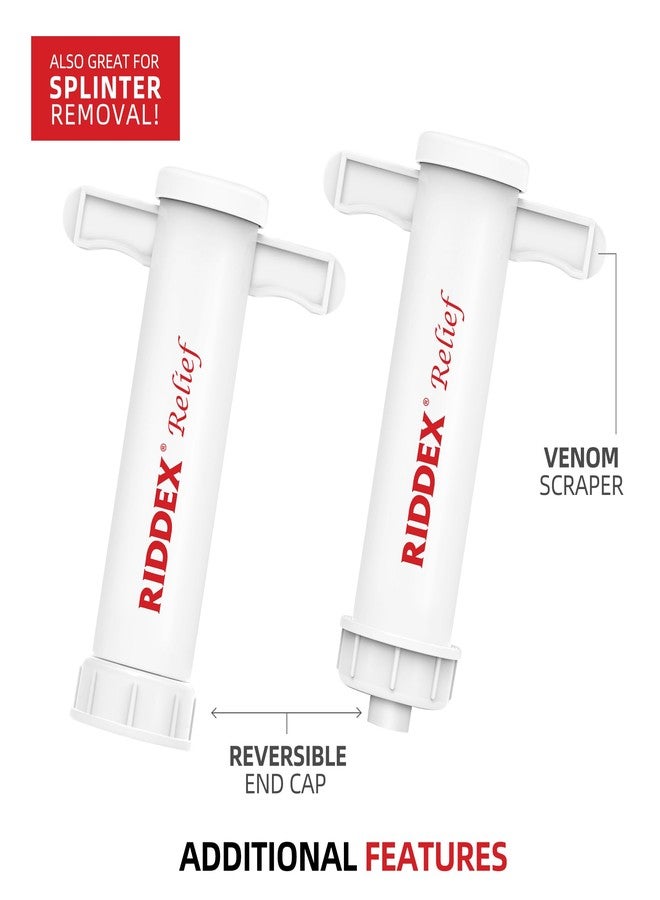 Riddex أداة سحب لدغات الحشرات RIDDEX - تخفيف حكة لدغات الحشرات بشكل طبيعي وخالي من المواد الكيميائية لدغات النحل والذباب، قابلة لإعادة الاستخدام، رائعة للتخييم والمشي والسفر، علاج لتخفيف لدغات البعوض 2 عبوة - Image 3