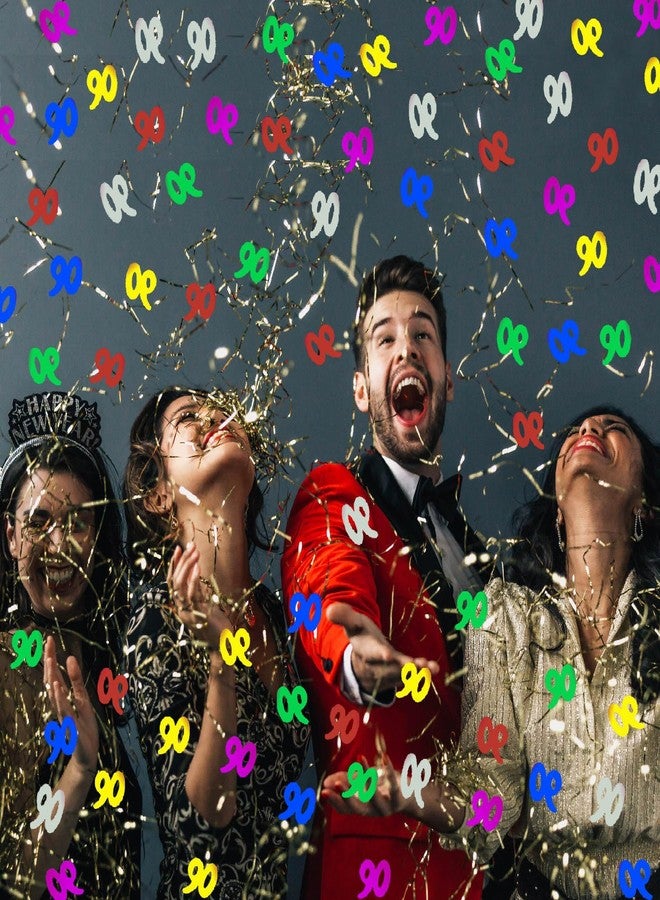 OJLDKTH زينة عيد الميلاد التسعين، زينة طاولة لامعة معدنية لحفلات أعياد الميلاد والذكرى السنوية والتقاعد. (90 لونًا) - Image 5