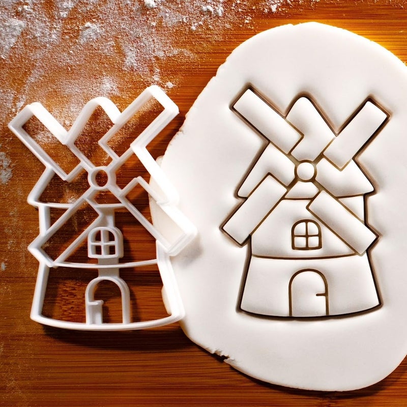 EROTNGO EROTNGO Windmill Cookie Cutter Perfect for Crafting RusticThemed Biscuits and Festive Treats for Holidays Parties and Special Occasions - Image 1