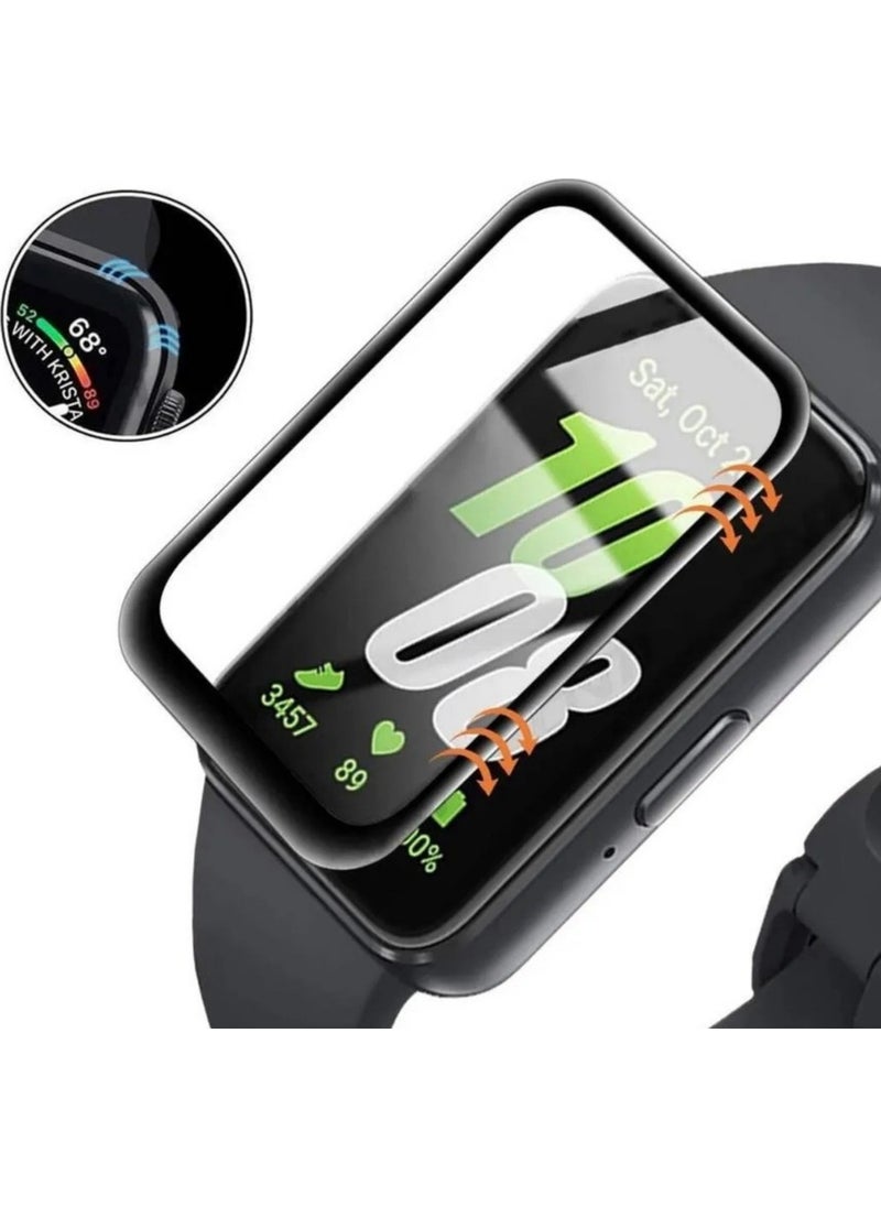 Techmaster Samsung Galaxy Fit 3 R390 Compatible 3D Glass Full Screen Protector  - Image 4