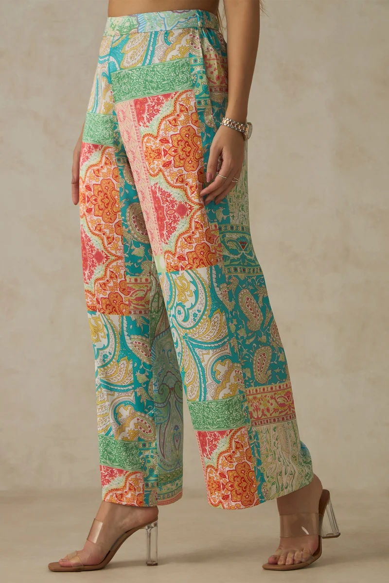 Virgio Virgio Women Cotton Ethnic Motifs Trousers