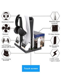 PS5 Vertical Stand with Cooling Fan PS5 Multifunctinal Charging Station with LED PS5 Dual Console Charger Docking Station PS5 Headset Organizer with 15 Game Slots - pzsku/Z195B7B7B13462D49F55BZ/45/_/1710926799/956976ae-e416-444a-8ad0-c618bb86666a