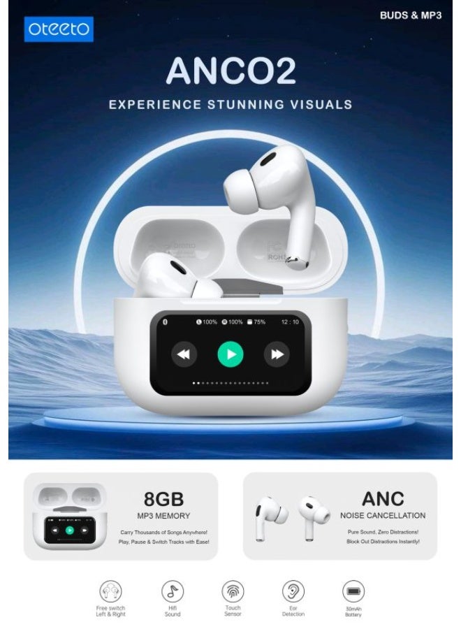 oteeto Oteeto ANC02 Wireless Earbuds bluetooth