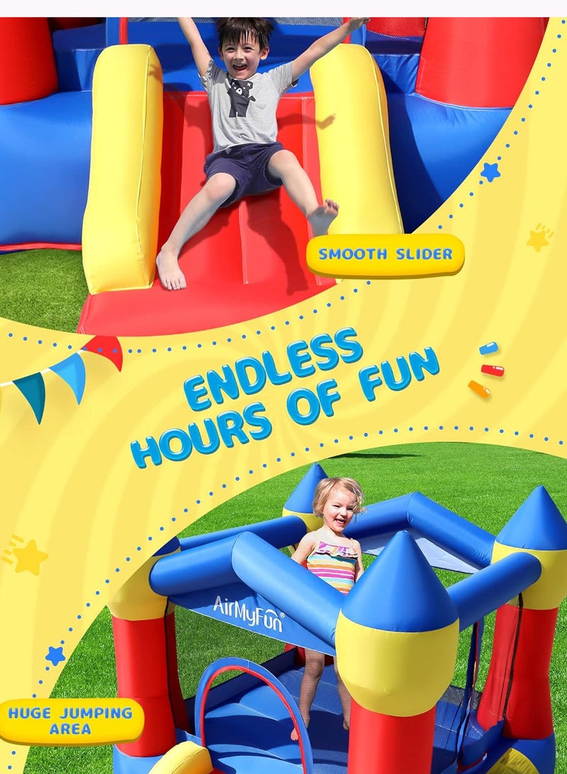 آير ماي فان قلعة قفز قابلة للنفخ للأطفال مزودة بمضخة كهربائية - Image 4