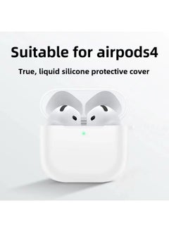 Generic Airpods4 Protective Cover Apple 4 Generation Wireless Bluetooth Headset Silicone Solid Color Earphone Case-Color:Blue-Applicable Models:Airpods 4th Generation  - Image 3