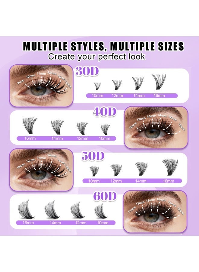بقلم سابرينا طقم تركيب رموش 30D–60D مع غراء مزدوج الرأس ومزيل وملقط لتثبيت الرموش - Image 4