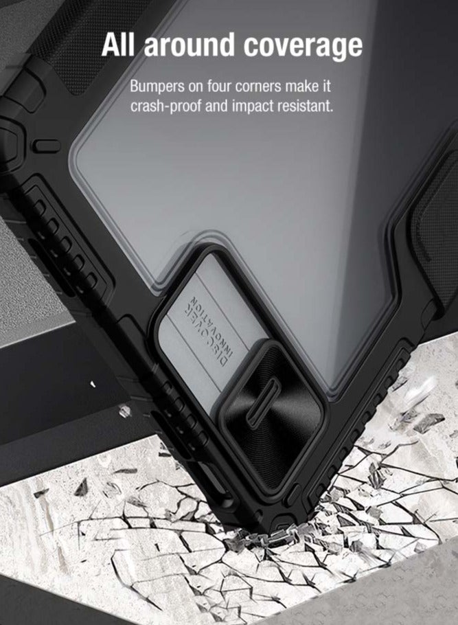 غلاف حماية لوحي متوافق مع Xiaomi Pad 6/Pad 6 Pro بحجم 11 بوصة، غلاف مغناطيسي للحماية مع فتحة قلم متوافق مع Mi Pad 6/Pad 6 Pro. - Image 5