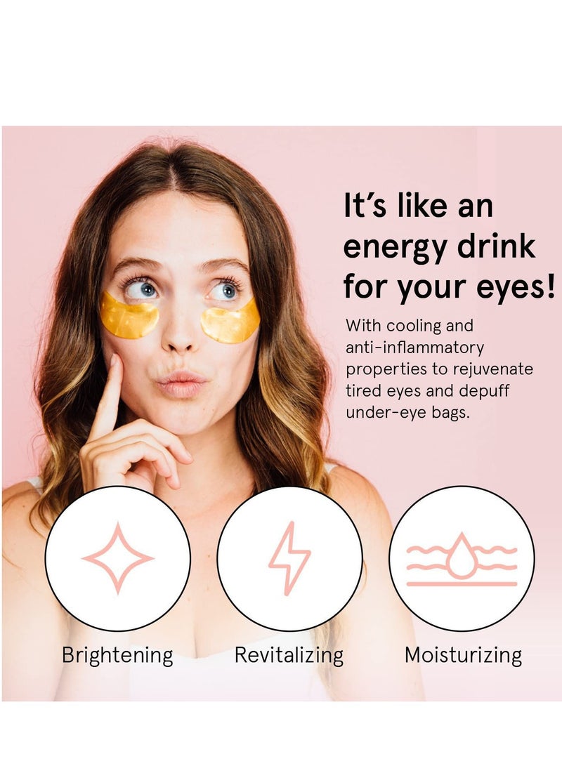 Generic Collagen Gel Eye Mask for tired under eyes,It’s like an energy drink for your eyes Award Winning Under Eye Mask - Travel Essentials - Birthday Gifts for Women - Gel Eye Patches for Dark Circles, Puffy Eyes, Wrinkles, Undereye Bags - Vegan - Self Care (24 Pairs, Gold)  - Image 4