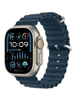 Ocean Silicon Rubber Watch Band Strap for Apple Watch Ultra 49mm/45mm/44mm/42mm Ocean Dark Blue