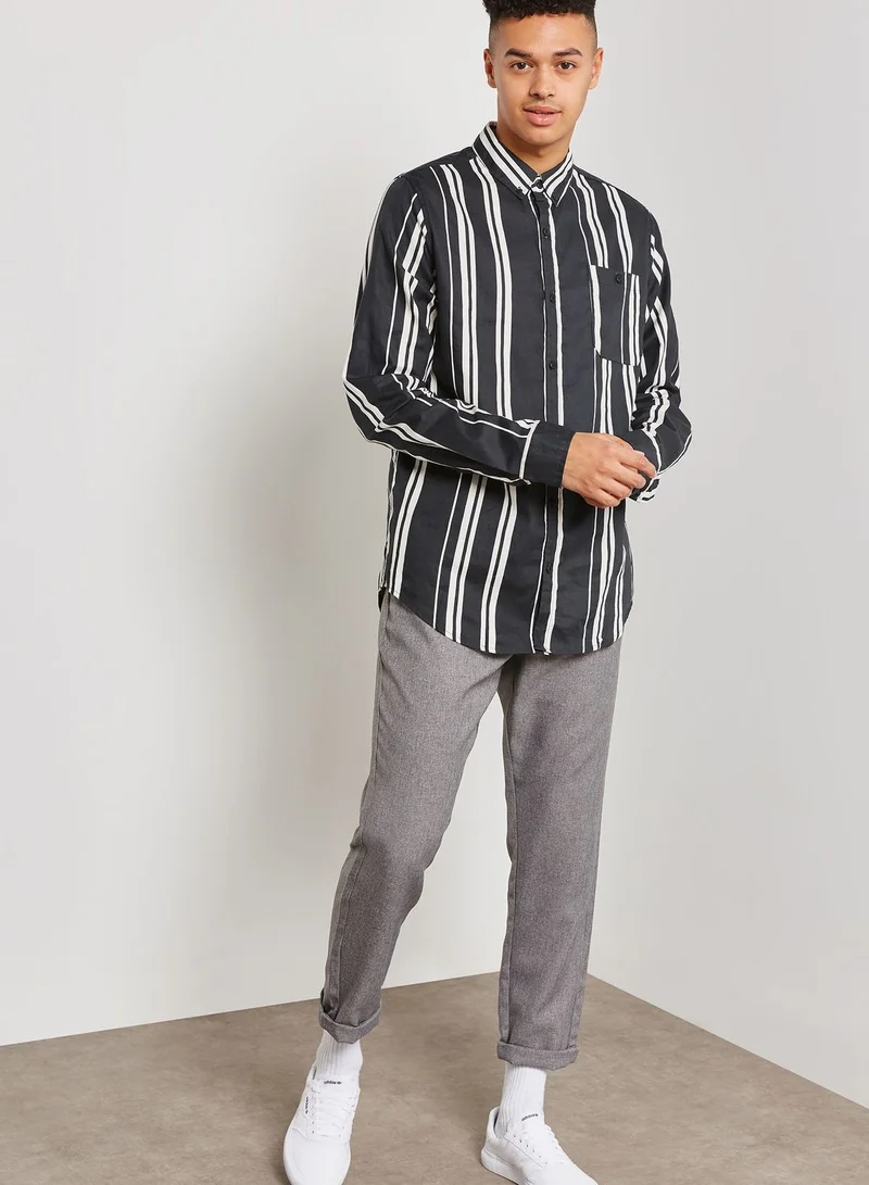 Cotton On Vintage Striped Regular Fit Shirt