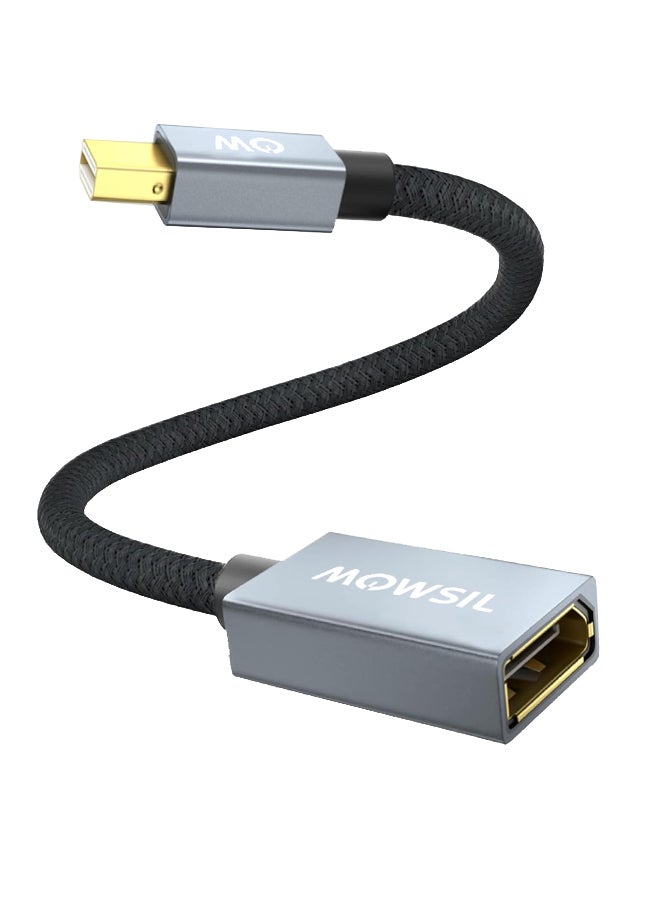 MOWSIL - محول Mini DisplayPort إلى DisplayPort، محول Mini DP ذكر إلى DP أنثى، دقة مدعومة 4K@60Hz لأجهزة iMac والكمبيوتر المحمول وMac Mini والشاشات وأجهزة التلفزيون عالية الدقة وجهاز العرض - Image 1