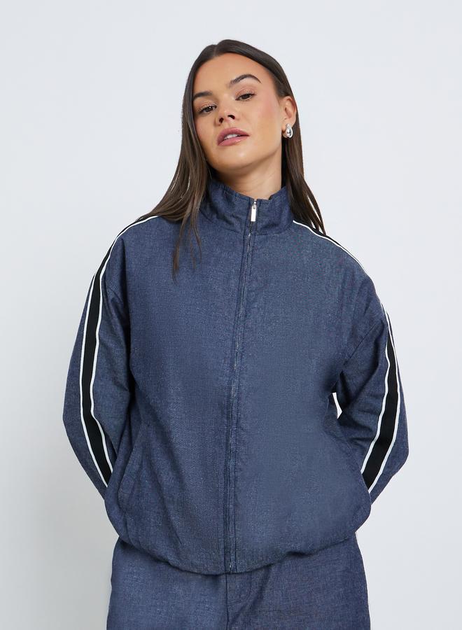 ستايلي جاكيت بومبر مخطط - Image 3