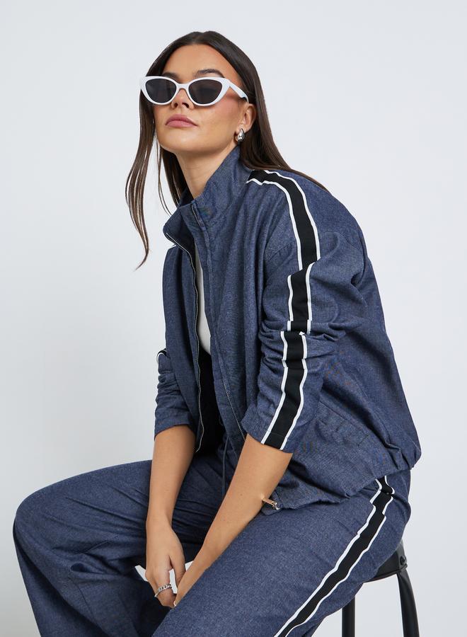 ستايلي جاكيت بومبر مخطط - Image 1