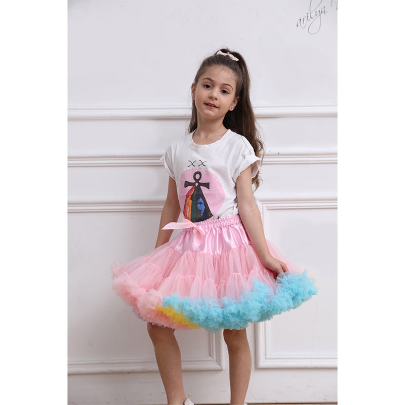 Children'S Tutu Skirt Girls' Skirt Lolita Princess Skirt Stage Performance Tutu Skirt Tutu Skirt - Image 2