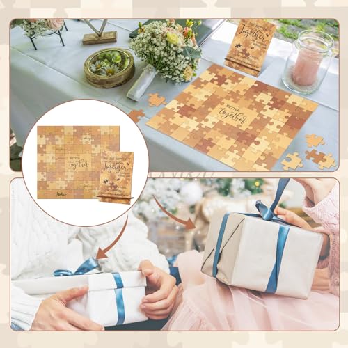 Motipuns Wedding Guest Book Alternative Wooden Guest Book Wedding Party Favors for Table Sign Decor 66 Pcs Guestbook Alternative for Engagement Anniversary - Image 4