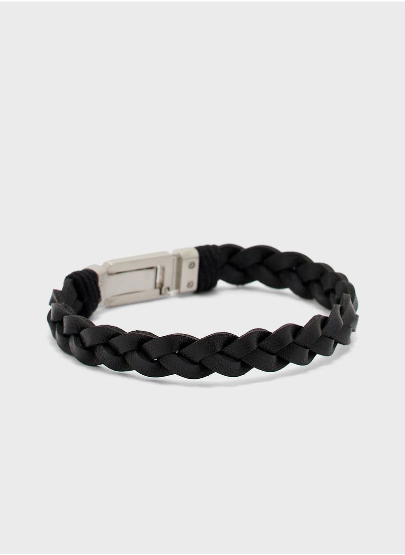 TOMMY HILFIGER Flat Braided Leather Bracelet  - Image 2