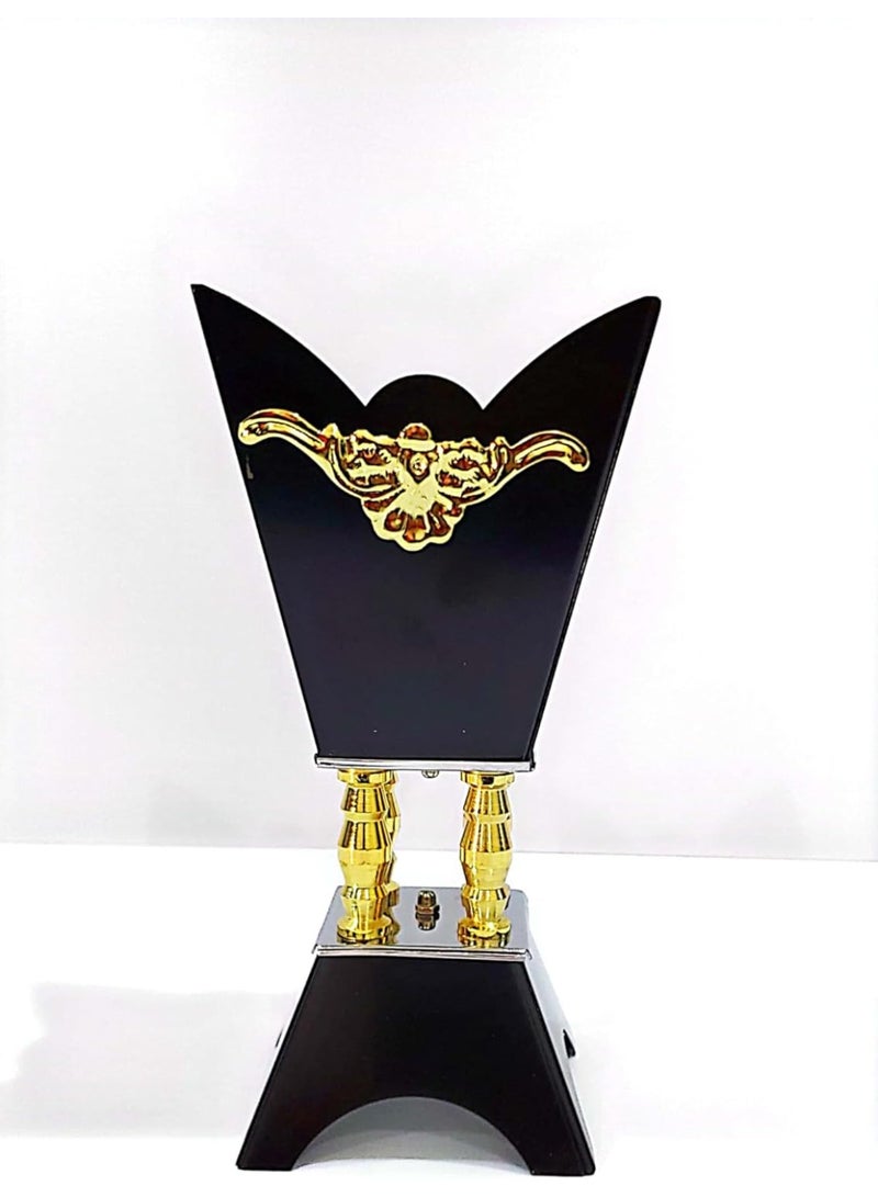 اس اي مبخرة كهربائية يابانية | مثالية لحرق خشب العود العربي ومسحوق البخور | تصميم عصري (اسود) | - Image 5