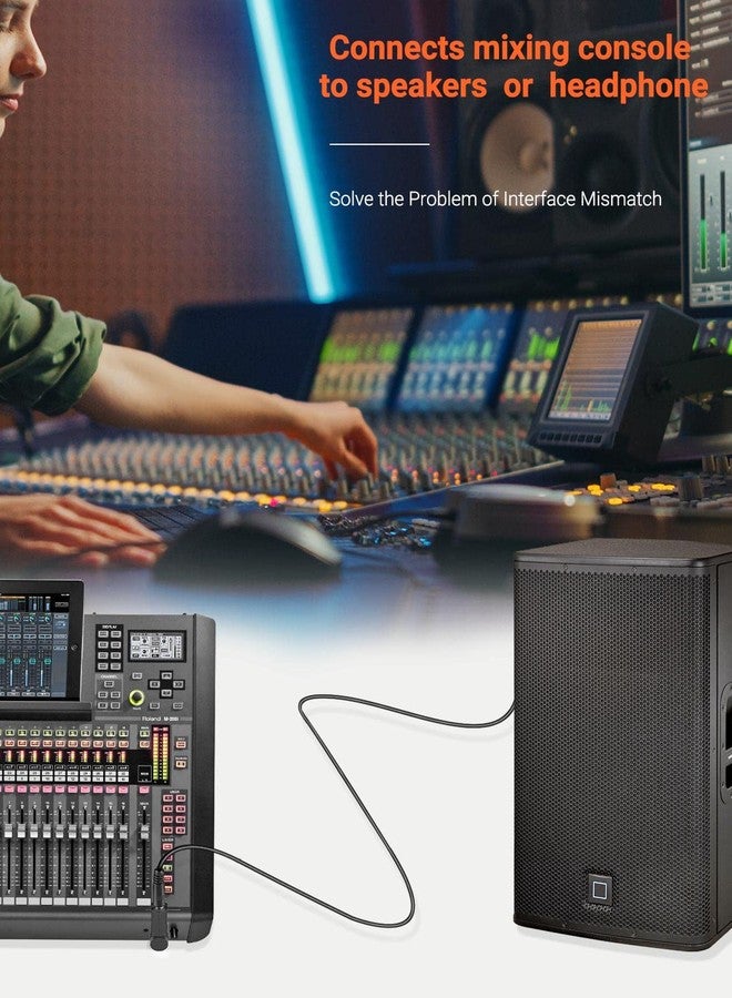 WILLIZTER Right Angled 6.35mm 0.25 inch TRS 3 Pole Male to 3.5mm Female 90 Degree Adapter Converter Extension Extender Stereo Auxiliary AUX Headphone Audio Jack Plug Wire Cord 3 Pack - Image 2