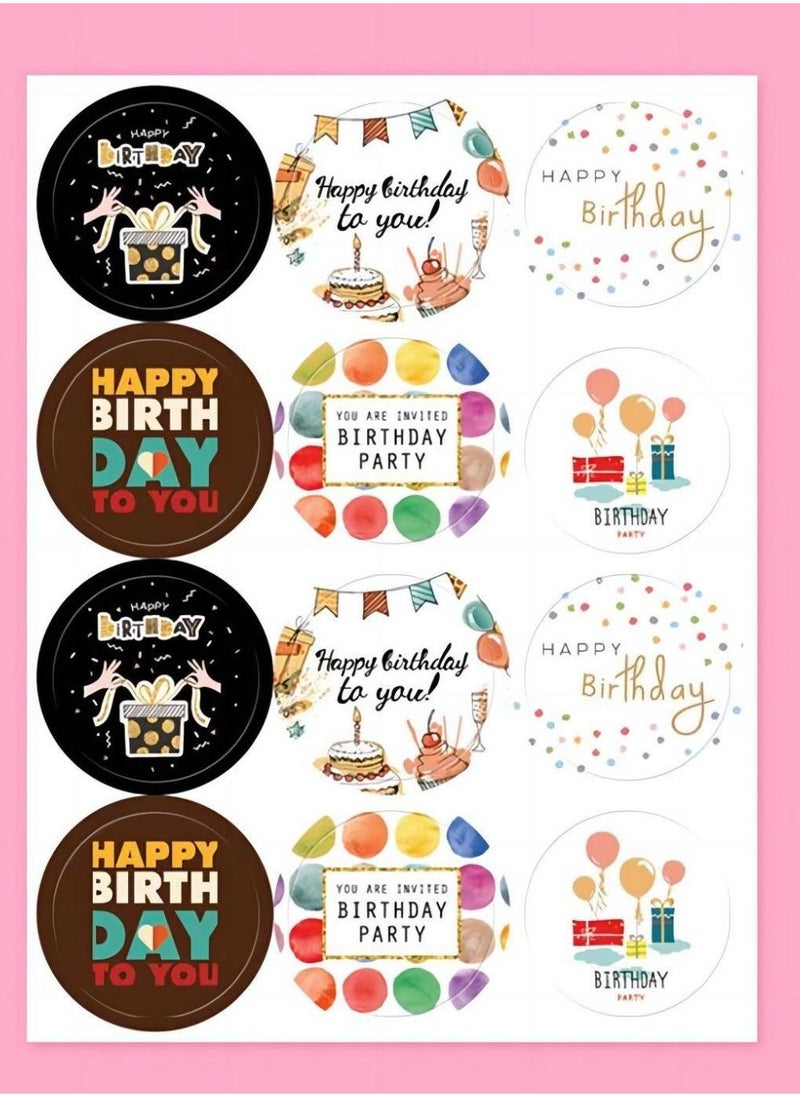 6 Unique Birthday Cards Bulk with Envelopes and Stickers, Blank Happy Birthday Card Set, Pack of Birthday Cards for Kids, Men, Women (Style C) - Image 5