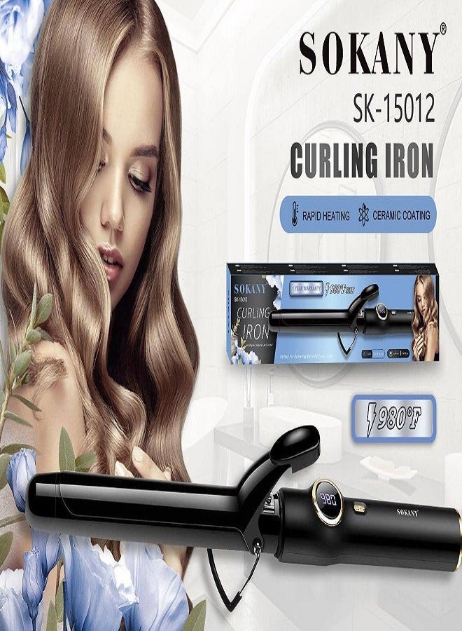 سوكاني مكواة تجعيد الشعر SK-15012 مع تحكم رقمي في درجة الحرارة 25 مم  - Image 2