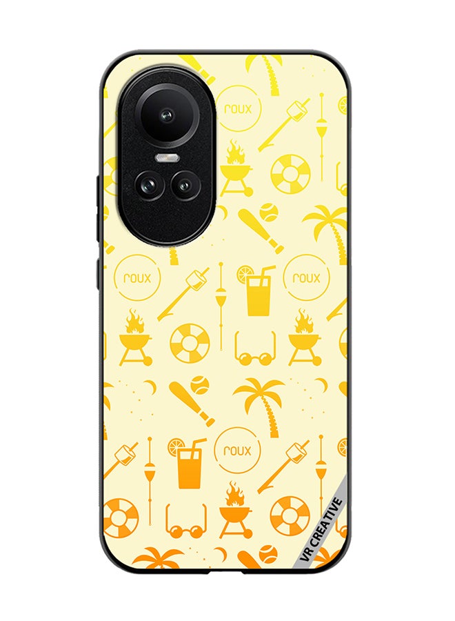 VR CREATIVE Protective Case Cover For Oppo Reno 10 Chill Summer Pattern Design Multicolour - Image 1
