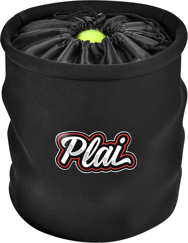 Plai Portable Pickleball Ball Collector Basket - Great for Tennis Training, Fast Feeder for Pickleball, Table Tennis or Baseball Balls, Fits Around Any Waist - Holds 50+ Balls - Image 1