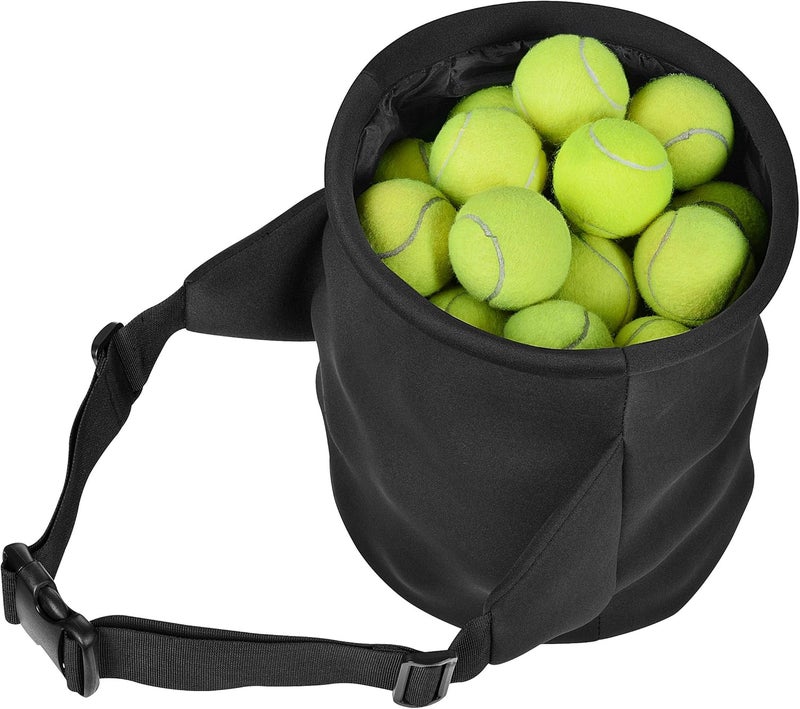 Plai Portable Pickleball Ball Collector Basket - Great for Tennis Training, Fast Feeder for Pickleball, Table Tennis or Baseball Balls, Fits Around Any Waist - Holds 50+ Balls - Image 3