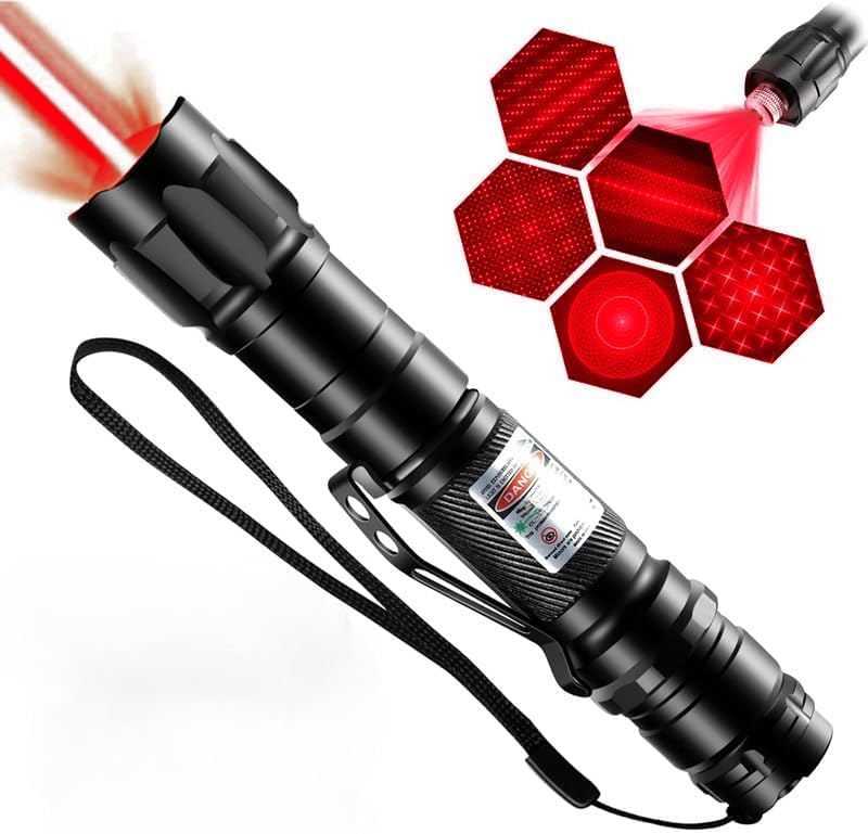 Climberty® Powerful Red Laser Pointer for Stargazing, Long Range 10000m Beam Laser Light USB Rechargeable with 8 Star Patterns, Durable Waterproof Aluminum Alloy for Hiking, Teaching, Construction - Image 1