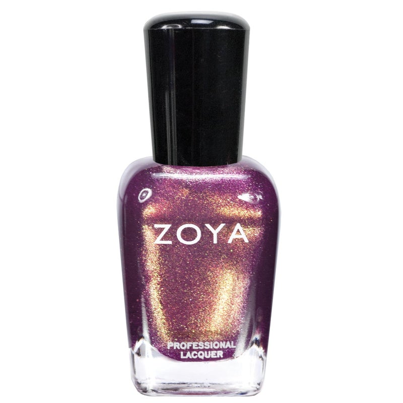 ZOYA Faye Nail Polish Bronzed Mauve Polish with Purple Brown Undertones and Gold Sparkle NeutralTone Gilded Color Big10Free Vegan 05 fl oz - Image 3