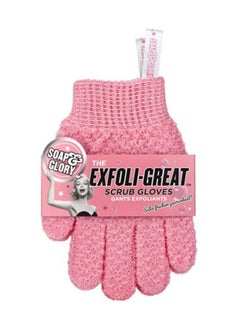 Soap & Glory Exfoliating Scrub Gloves Pink 