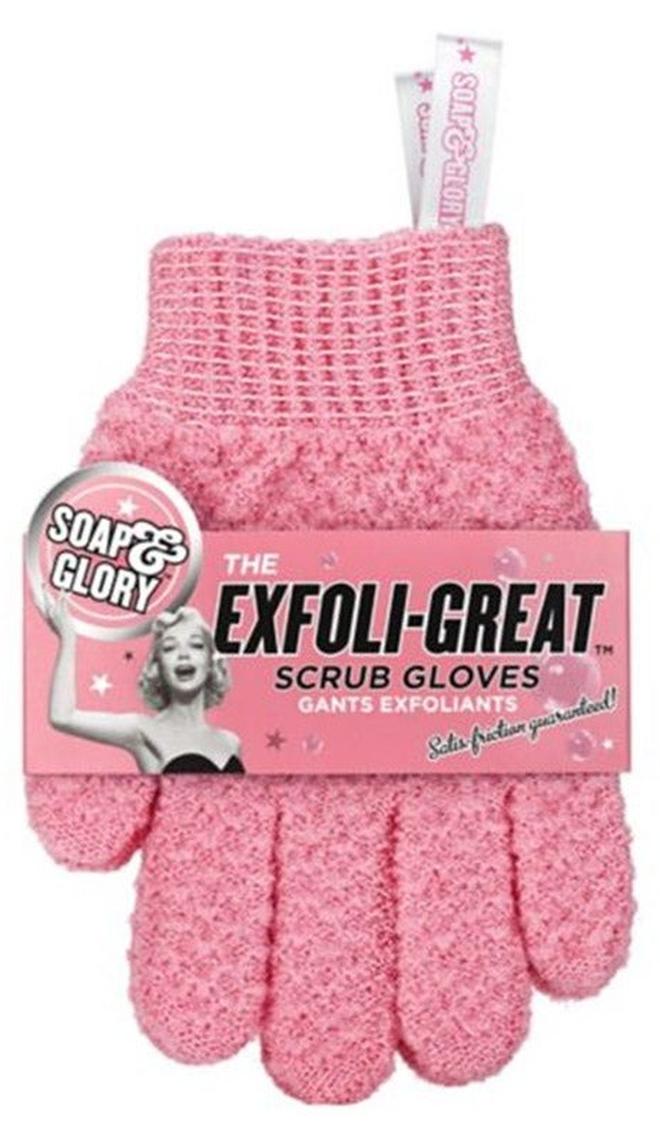 Soap & Glory Exfoliating Scrub Gloves Pink
