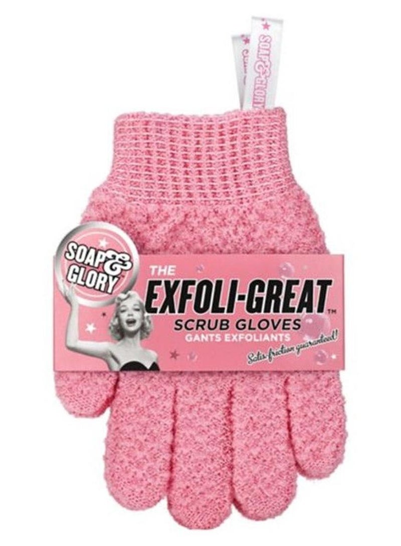 Exfoliating Scrub Gloves Pink