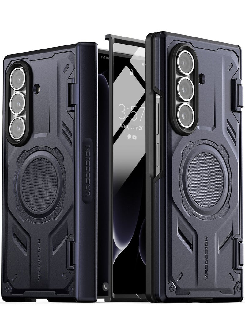 VRS Design Terra Guard Modern Active 360 Samsung Galaxy Z Fold 7 [MagSafe] Case Cover (2025) with [Built in Screen Protector] & Hinge Protection - Navy  - Image 1