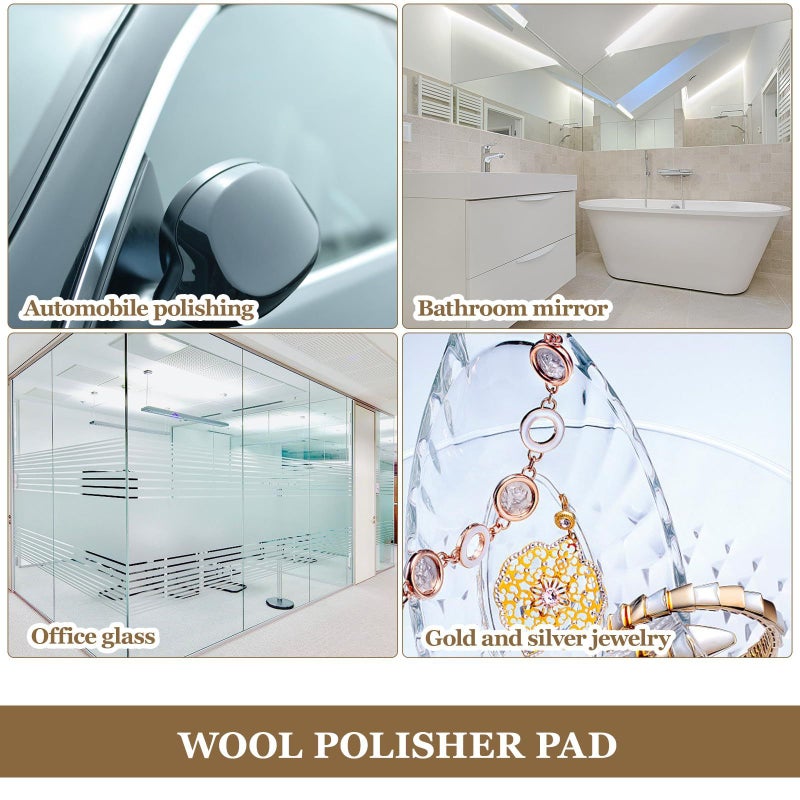 Self Adhesive 5 Inch Wool Felt Polishing Pads For Car Buffing Detailing - Image 4
