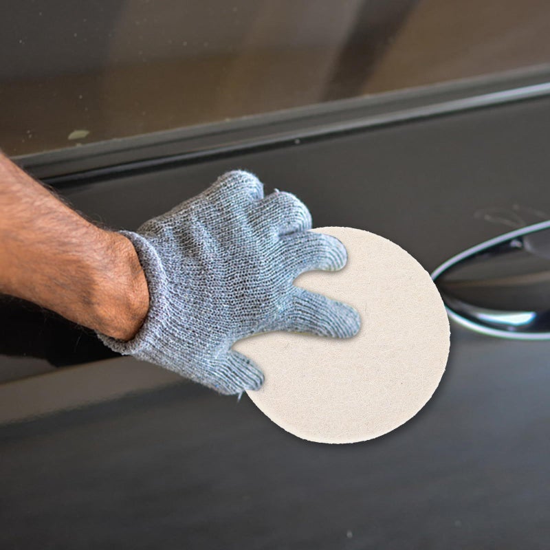 Self Adhesive 5 Inch Wool Felt Polishing Pads For Car Buffing Detailing - Image 5