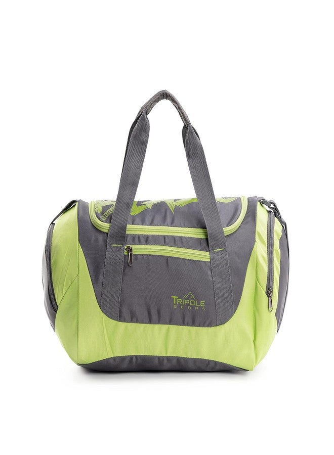 Tripole Blaze Gym Bag and Sports Duffel Bag with Ventilated Shoe Compartment | Unisex | Multi-Utility | 35 litres (Grey & Neon Yellow) - Image 1