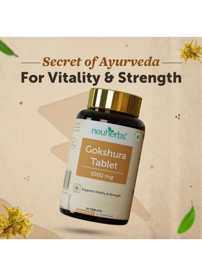 Neuherbs Gokshura Tablet 1000mg 60 Tablets - Image 3