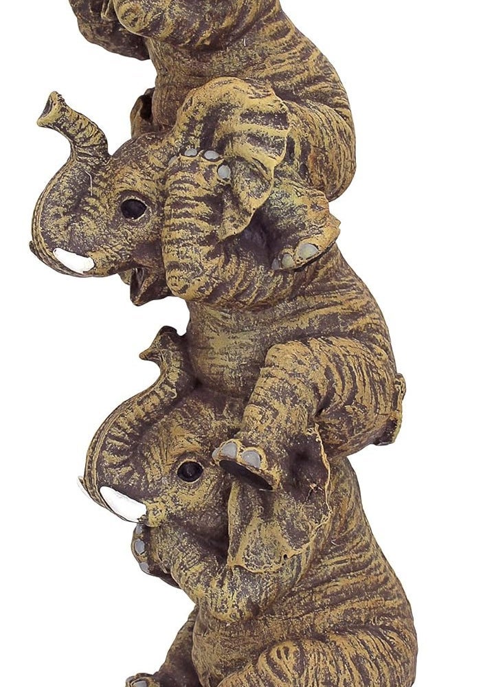 Design Toscano The Hear-No, See-No, Speak-No Evil Elephant Statue - Image 3