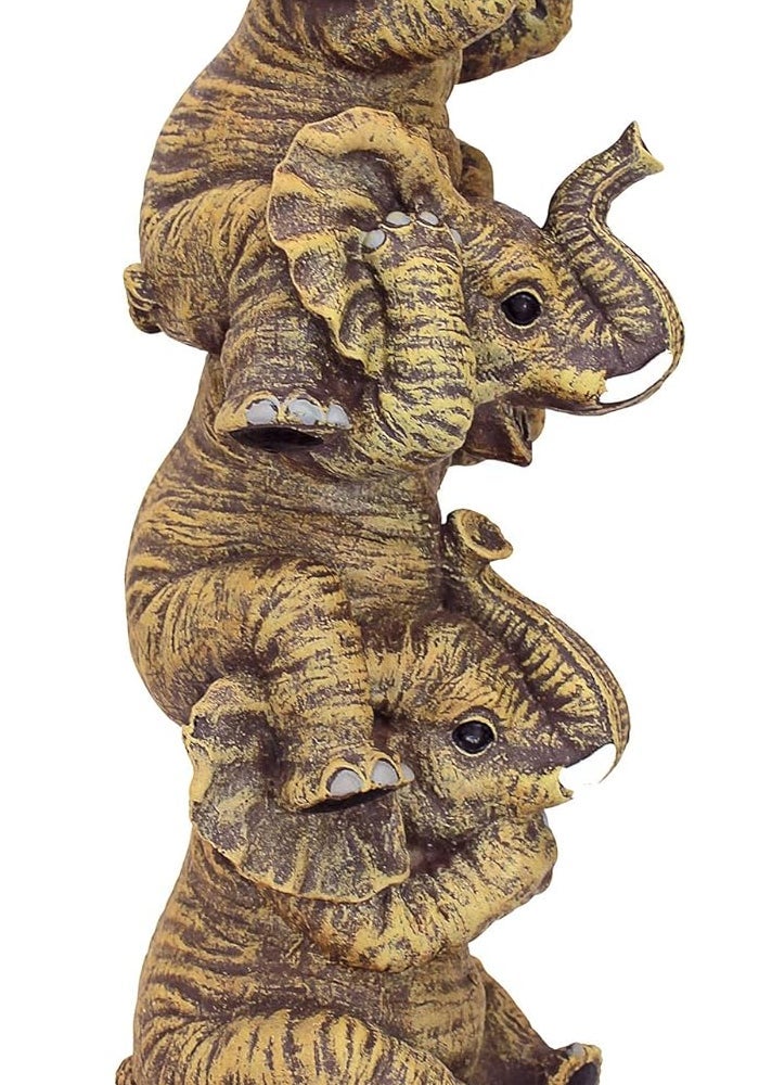 Design Toscano The Hear-No, See-No, Speak-No Evil Elephant Statue - Image 5