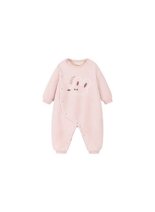 Minibala Plush Jumpsuit Warm Comfortable Fleece-lined Romper For Boys And Girls Baby Outdoor Crawling Clothes - Image 4