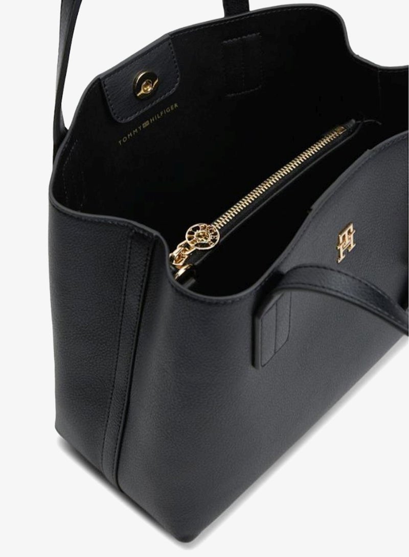 TOMMY HILFIGER Hilfiger Icon TH Monogram Crossbody Satchel - Image 5